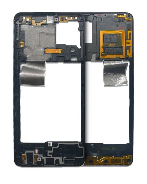 Střední rám (housing) pro Samsung Galaxy A22 4G (A225 / 2021) (černá)