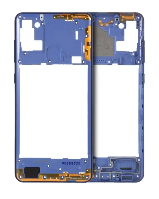 Střední rám (housing) pro Samsung Galaxy A21S (A217 / 2020) (modrá)