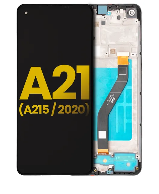 LCD displej s rámečkem pro Samsung Galaxy A21 (A215 / 2020) (všechny barvy) (repasovaný)