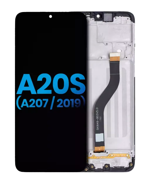 LCD displej s rámečkem pro Samsung Galaxy A20s (A207 / 2019) (Aftermarket: Incell) (všechny barvy)