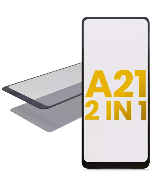 2v1 přední sklo s OCA pro Samsung Galaxy A21 (A215 / 2020)