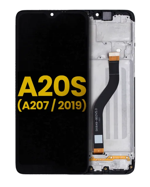 LCD displej s rámečkem pro Samsung Galaxy A20S (A207 / 2019) (repasovaný) (všechny barvy)