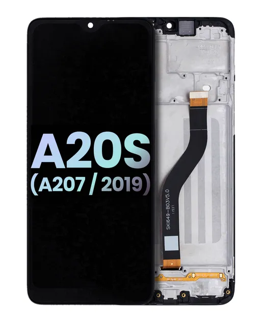 LCD displej s rámečkem pro Samsung Galaxy A20s (A207 / 2019) (Service Pack) (všechny barvy)