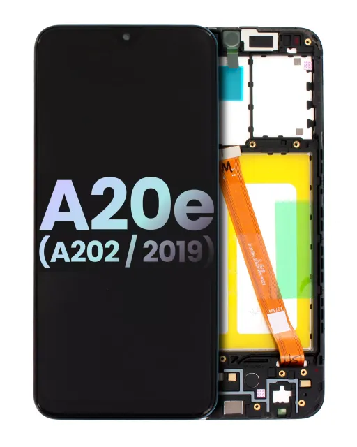 LCD displej s rámečkem pro Samsung Galaxy A20e (A202 / 2019) (Service Pack) (všechny barvy)