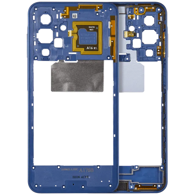Střední rám (housing) pro Samsung Galaxy A17 5G (A176 / 2025) (modrá)