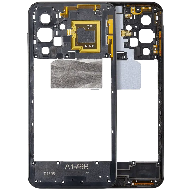 Střední rám (housing) pro Samsung Galaxy A17 5G (A176 / 2025) (černá)