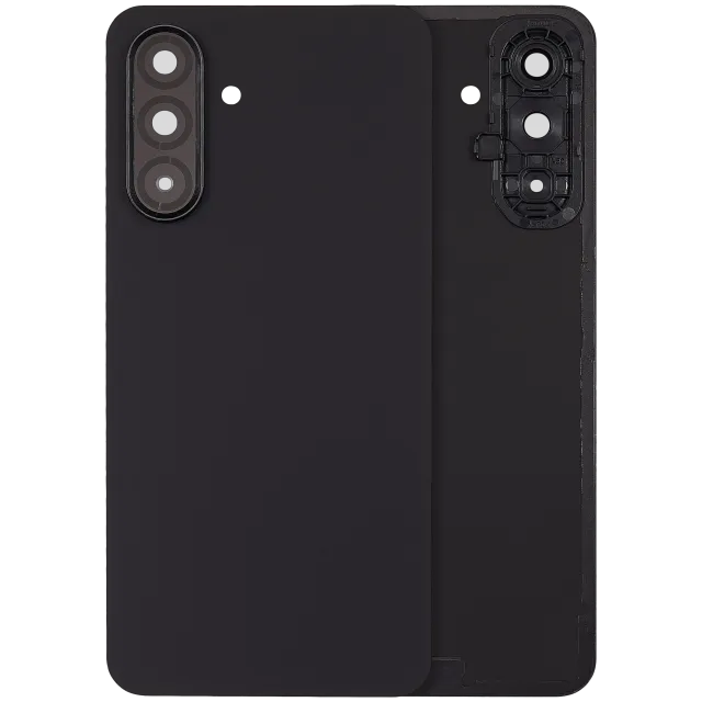 Zadní kryt se sklíčkem kamery pro Samsung Galaxy A17 5G (A176 / 2025) / A17 4G (A175 / 2025) (bez loga) (Aftermarket Plus) (černá)