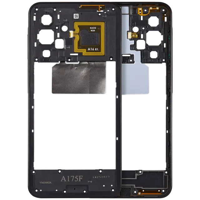 Střední rám (housing) pro Samsung Galaxy A17 4G (A175 / 2025) (černá)