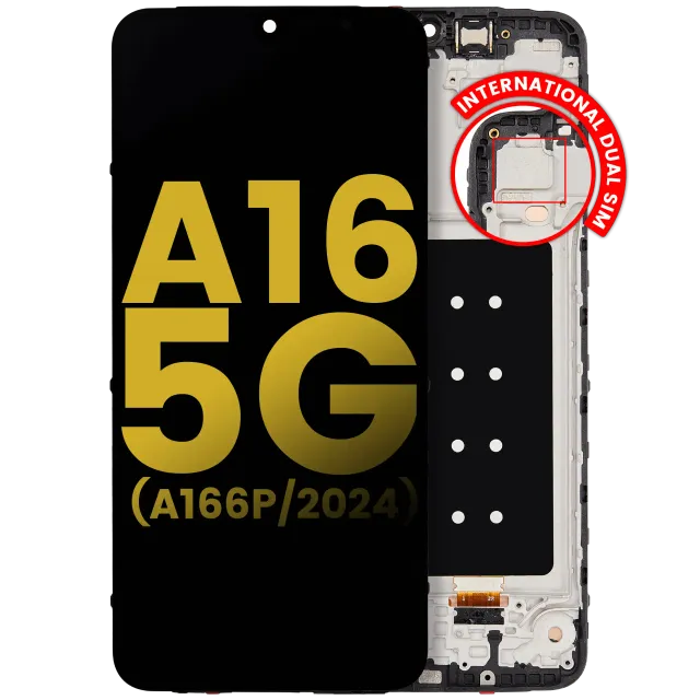 OLED displej s rámečkem pro Samsung Galaxy A16 5G (A166P / 2024) (International Dual SIM) (repasovaný) (všechny barvy)