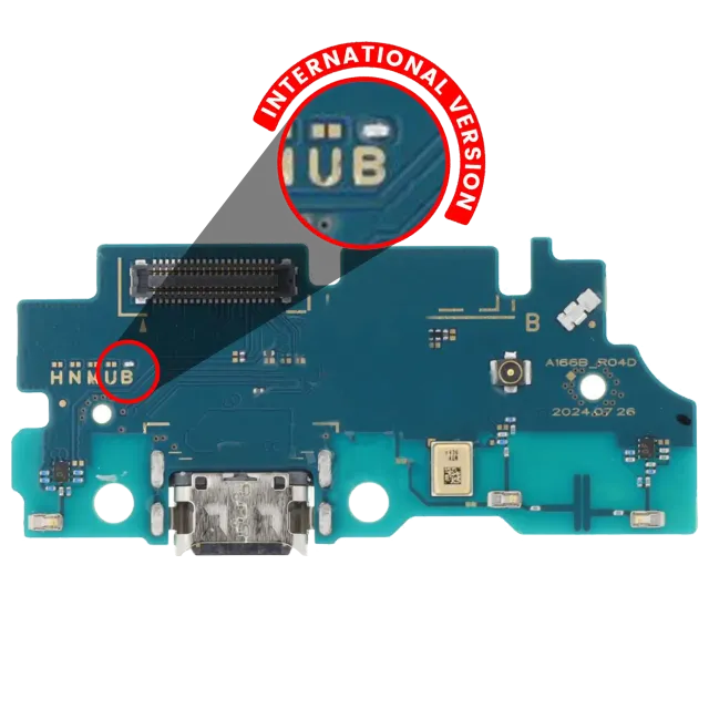 Nabíjecí konektor s deskou pro Samsung Galaxy A16 5G (A166B / 2024) (mezinárodní verze) (Aftermarket Plus)