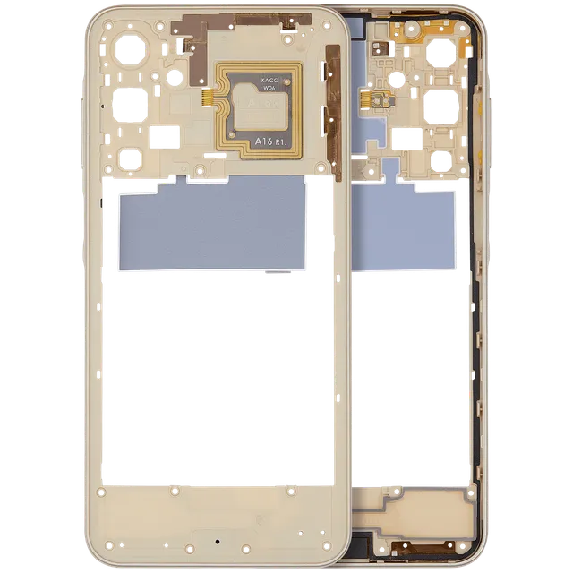 Střední rám (housing) pro Samsung Galaxy A16 5G (A166U / 2024) (US verze) (zlatá)