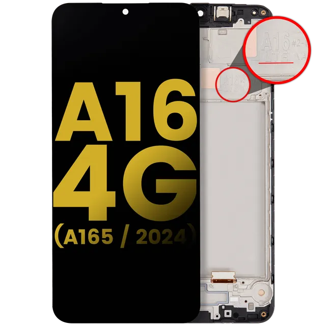 OLED displej s rámečkem pro Samsung Galaxy A16 4G (A165 / 2024) (repasovaný) (všechny barvy)