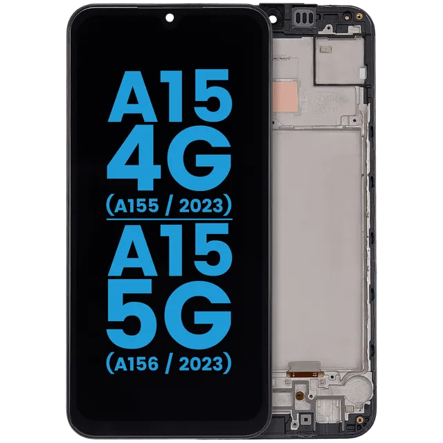 LCD displej s rámečkem pro Samsung Galaxy A15 4G (A155 / 2023) / A15 5G (A156 / 2023) (Aftermarket : Incell) (všechny barvy)