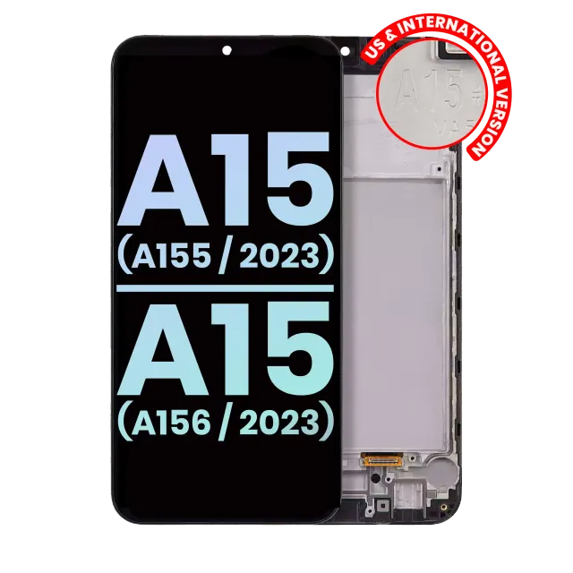 OLED displej s rámečkem pro Samsung Galaxy A15 4G (A155 / 2023) / A15 5G (A156 / 2023) (US & International) (Service Pack) (všechny barvy)