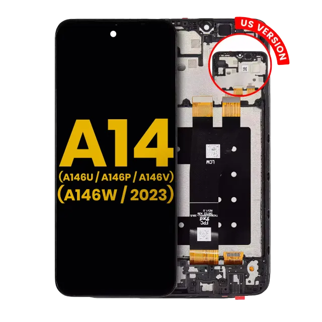 LCD displej s rámečkem pro Samsung Galaxy A14 5G (A146U / A146P / A146V / A146W / 2023) (US verze) (repasovaný) (všechny barvy)