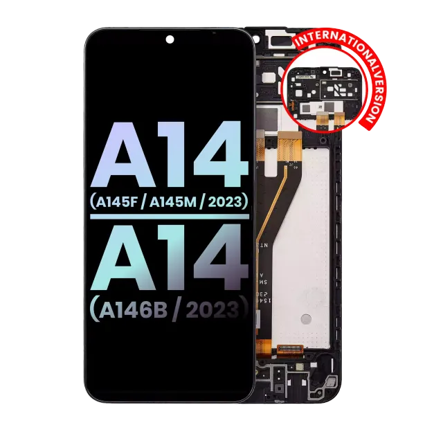 LCD displej s rámečkem pro Samsung Galaxy A14 4G (A145F / A145M / 2023) (mezinárodní verze) (Service Pack) (všechny barvy)