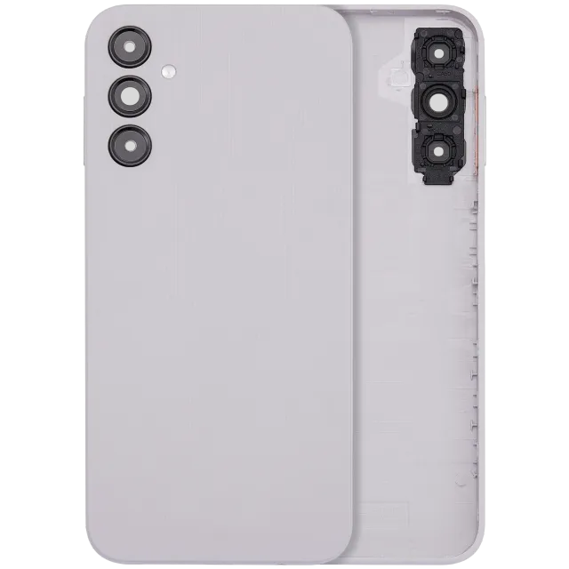 Zadní kryt se sklíčkem kamery pro Samsung Galaxy A14 4G (A145 / 2023) (bez loga) (Aftermarket Plus) (stříbrná)