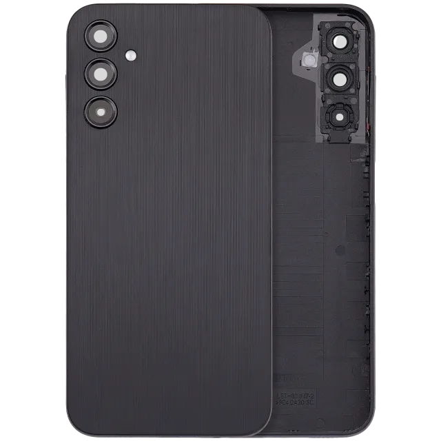 Zadní kryt se sklíčkem kamery pro Samsung Galaxy A14 4G (A145 / 2023) (bez loga) (Aftermarket Plus) (černá)