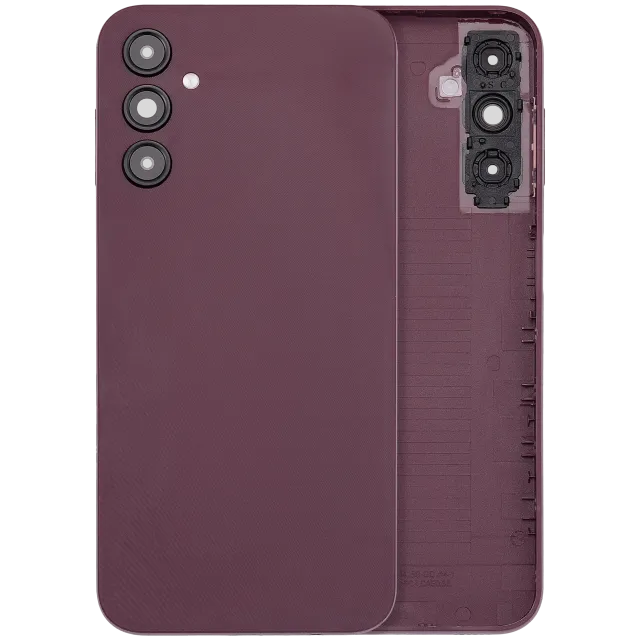 Zadní kryt se sklíčkem kamery pro Samsung Galaxy A14 5G (A146 / 2023) (bez loga) (Aftermarket Plus) (Dark Red)