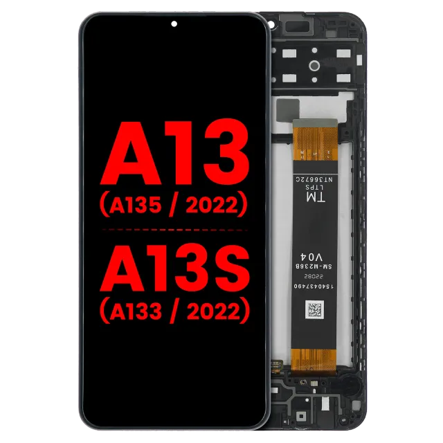 LCD displej s rámečkem pro Samsung Galaxy A13 4G (A135 / 2022) / A13s (A137 / 2022) (Aftermarket Plus) (všechny barvy)