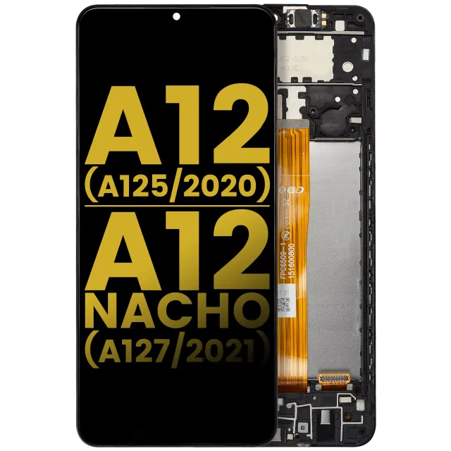 LCD displej s rámečkem pro Samsung Galaxy A12 (A125 / 2020) / A12 Nacho (A127 / 2021) (repasovaný) (všechny barvy)