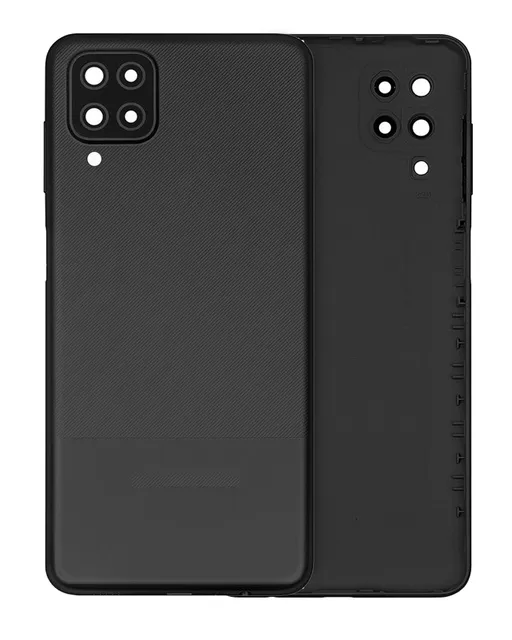 Zadní sklo se sklíčkem kamery pro Samsung Galaxy A12 Nacho (A127 / 2021) (Service Pack) (černá)