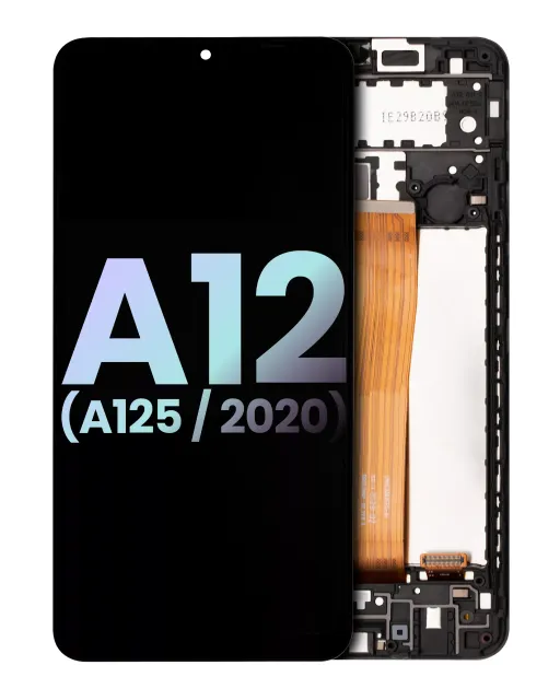 LCD displej s rámečkem pro Samsung Galaxy A12 (A125 / 2020) (Service Pack) (všechny barvy)