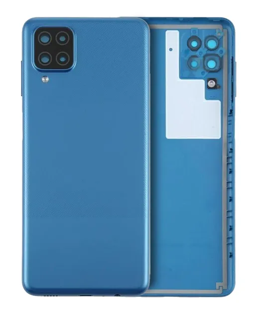 Zadní sklo se sklíčkem kamery pro Samsung Galaxy A12 (A125 / 2020) (Service Pack) (modrá)
