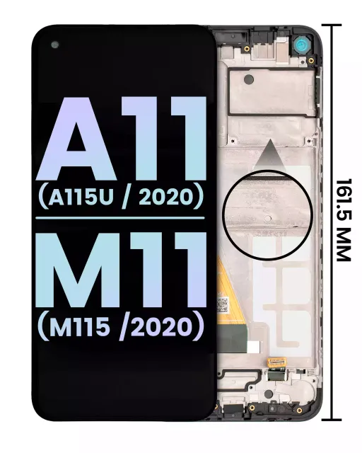 LCD displej s rámečkem pro Samsung Galaxy A11 (A115U / 2020) M11 (M115 /2020) (US verze) (Service Pack) (všechny barvy)