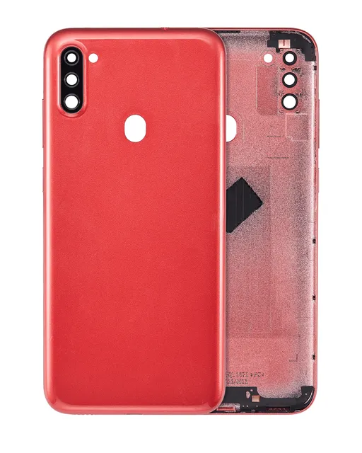 Zadní kryt se sklíčkem kamery pro Samsung Galaxy A11 (A115 / 2020) (mezinárodní verze) (Aftermarket Plus) (červená)