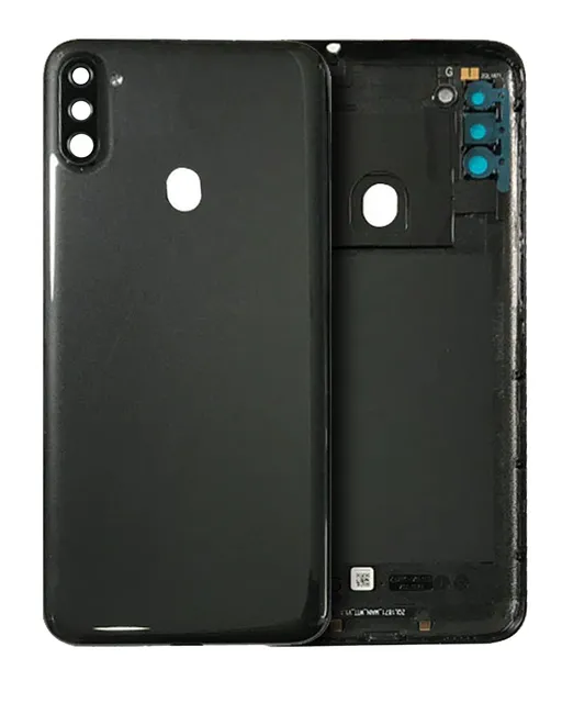 Zadní sklo se sklíčkem kamery pro Samsung Galaxy A11 (A115 / 2020) (US verze) (Service Pack) (černá)