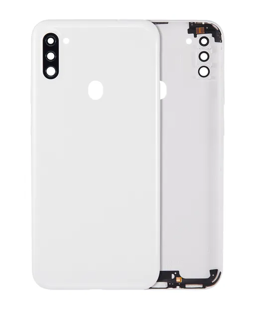 Zadní kryt se sklíčkem kamery pro Samsung Galaxy A11 (A115 / 2020) (mezinárodní verze) (Aftermarket Plus) (bílá)