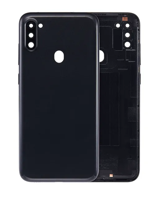 Zadní kryt se sklíčkem kamery pro Samsung Galaxy A11 (A115 / 2020) (mezinárodní verze) (Aftermarket Plus) (černá)