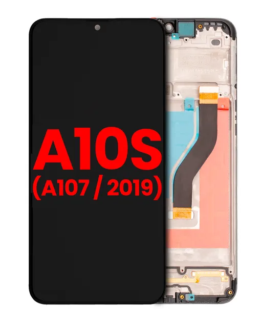LCD displej s rámečkem pro Samsung Galaxy A10s (A107 / 2019) (Aftermarket Plus) (všechny barvy)