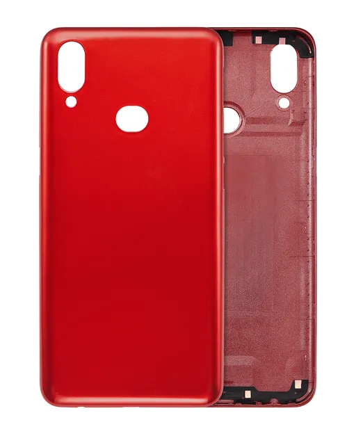 Zadní sklo pro Samsung Galaxy A10s (A107 / 2019) (Aftermarket Plus) (červená)