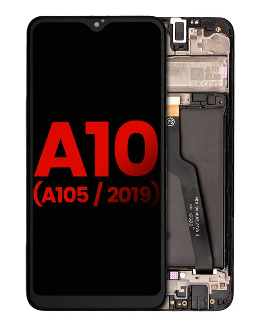 LCD displej s rámečkem pro Samsung Galaxy A10 (A105 / 2019) (Dual Card Version) (Aftermarket Plus) (všechny barvy)