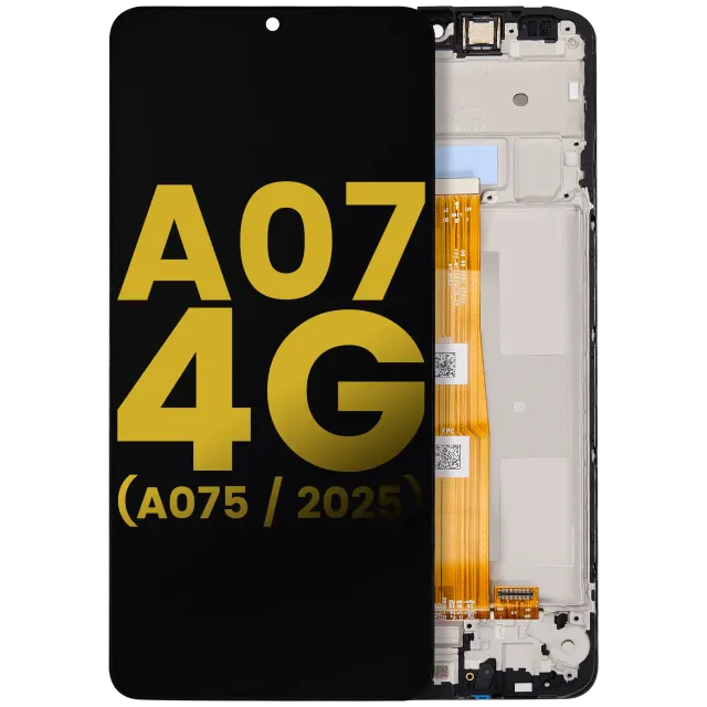 LCD displej s rámečkem pro Samsung Galaxy A07 4G (A075 / 2025) (repasovaný) (všechny barvy)