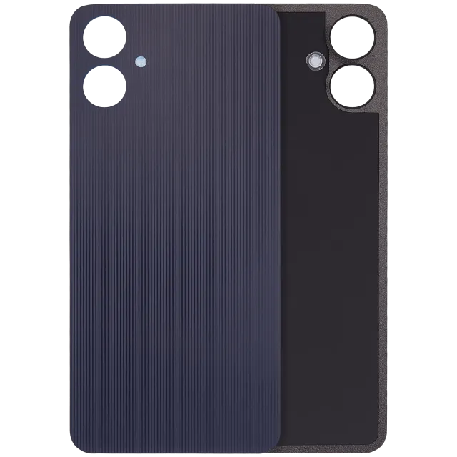 Zadní kryt se sklíčkem kamery pro Samsung Galaxy A06 4G (A065 / 2024) (bez loga) (Aftermarket Plus) (černá)