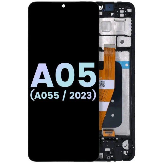 OLED displej s rámečkem pro Samsung Galaxy A05 (A055 / 2023) (Service Pack) (černá)
