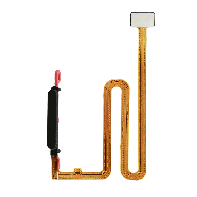 Otisků prstů čtečka s flex kabelem pro Samsung Galaxy A03S (A037U / 2021) (černá)