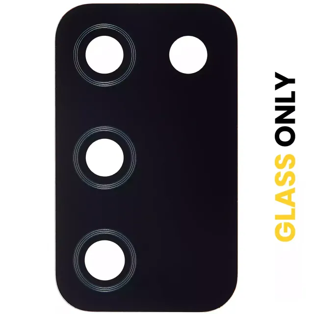 Sklíčko zadní kamery (jen sklo) s lepením pro Samsung Galaxy A03S (A037F / A037M / 2021)