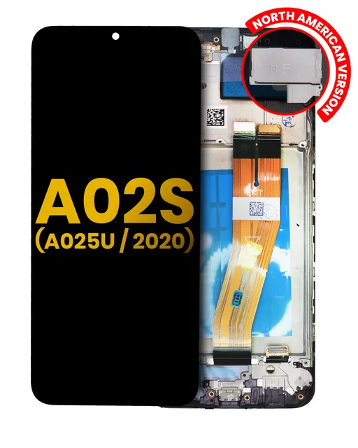 LCD displej s rámečkem pro Samsung Galaxy A02S (A025U / 2020) (US verze) (repasovaný) (všechny barvy)