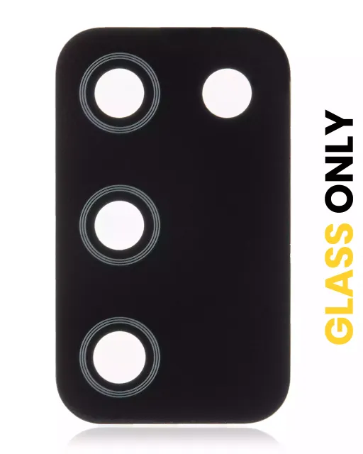 Sklíčko zadní kamery (jen sklo) s lepením pro Samsung Galaxy A02s (A025 / 2020) (balení 10 ks)