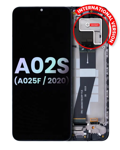 LCD displej s rámečkem pro Samsung Galaxy A02S (A025F / 2020) (mezinárodní verze) (Service Pack) (všechny barvy)