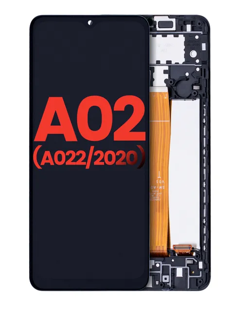LCD displej s rámečkem pro Samsung Galaxy A02 (A022 / 2020) (Aftermarket Plus: Incell) (všechny barvy)