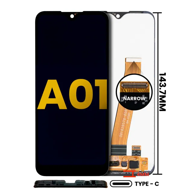 LCD displej bez rámečku pro Samsung Galaxy A01 (US Model) (TYPE-C Frame) (repasovaný) (všechny barvy)