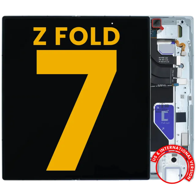 Vnitřní OLED s rámečkem pro Samsung Galaxy Z Fold 7 5G (US & International) (repasovaný) (Mint)
