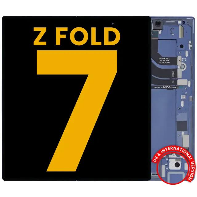 Vnitřní OLED s rámečkem pro Samsung Galaxy Z Fold 7 5G (US & International) (repasovaný) (Blue Shadow)