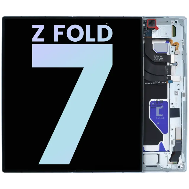 Vnitřní OLED s rámečkem pro Samsung Galaxy Z Fold 7 5G (US & International) (Service Pack) (Mint)