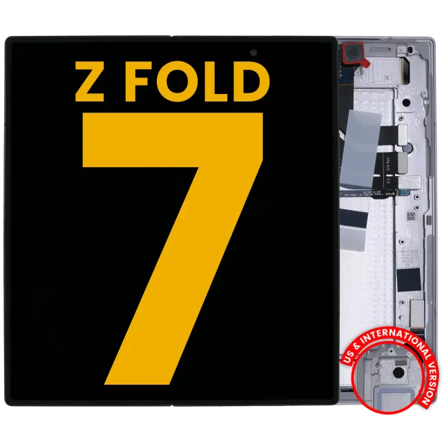 Vnitřní OLED s rámečkem pro Samsung Galaxy Z Fold 7 5G (US & International) (repasovaný) (Silver Shadow)